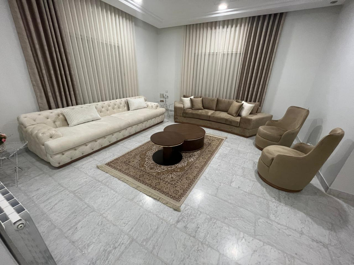 Salon sur mesure réalisé pour Nermine à Tunis